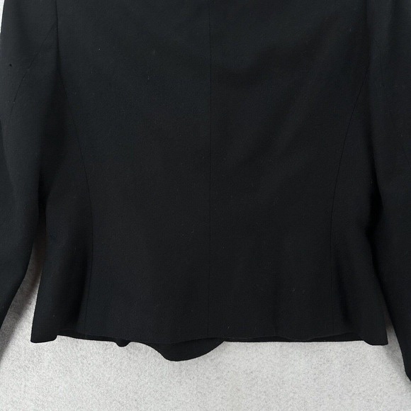 Pendleton 100% Virgin Wool Blazer Jacket SZ 6 Black Double Breasted Gold Buttons - Picture 7 of 14